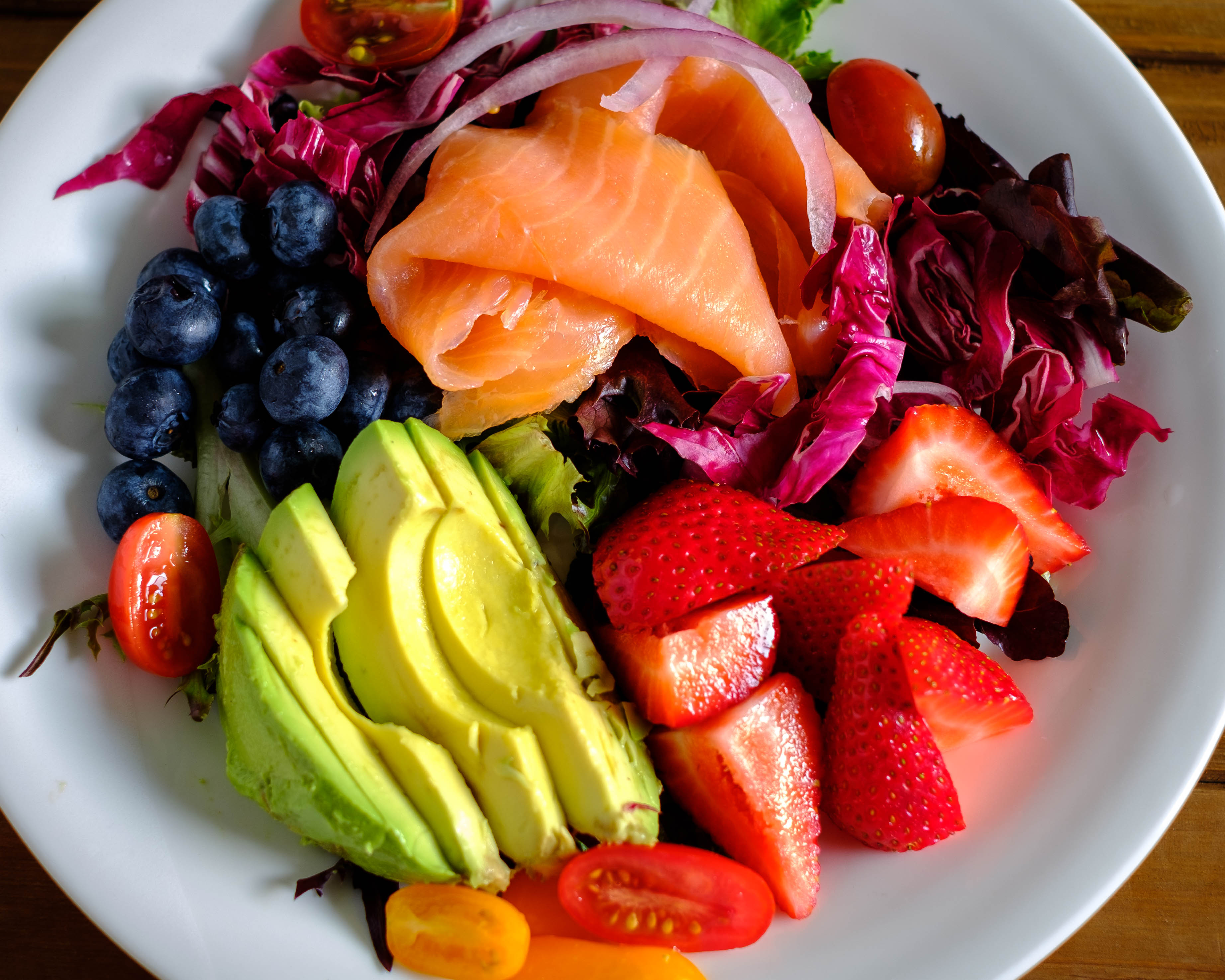 Smoked Salmon and Fruit Salad PrepYoSelf
