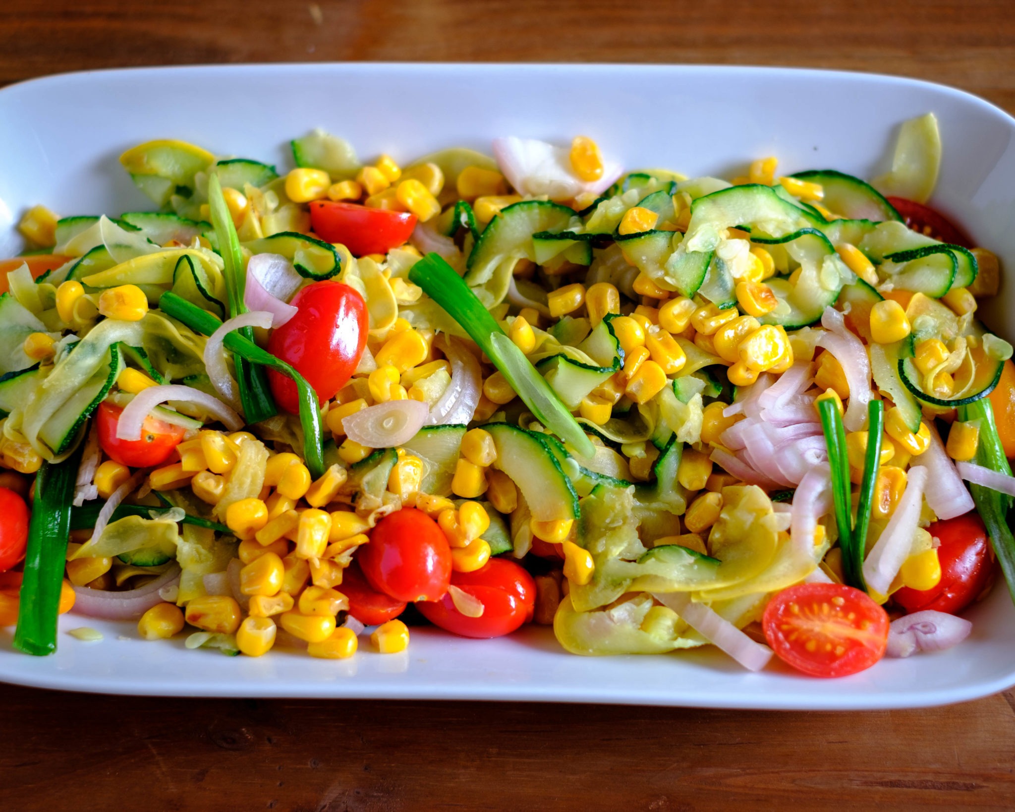 Zucchini Spirals with Corn Medley Recipe PrepYoSelf