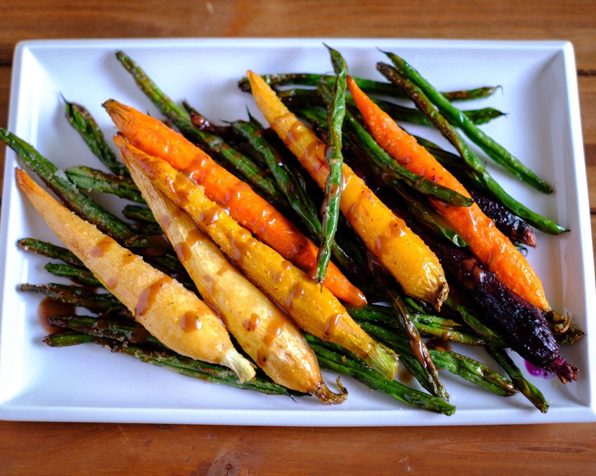 Roasted Rainbow Carrots and Green Beans Recipe PrepYoSelf