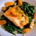 citrus salmon and spinach