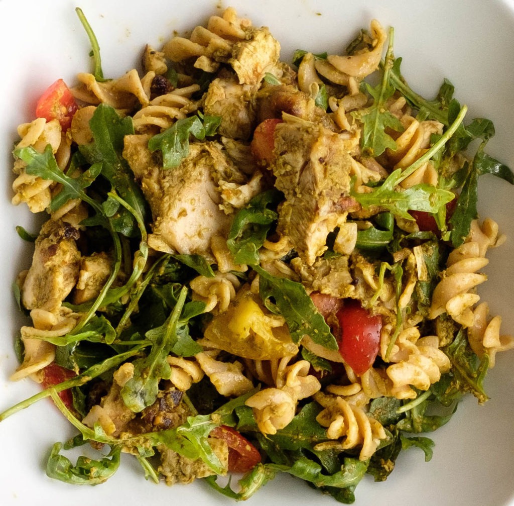 Basil Pesto Chicken Pasta Salad Recipe PrepYoSelf