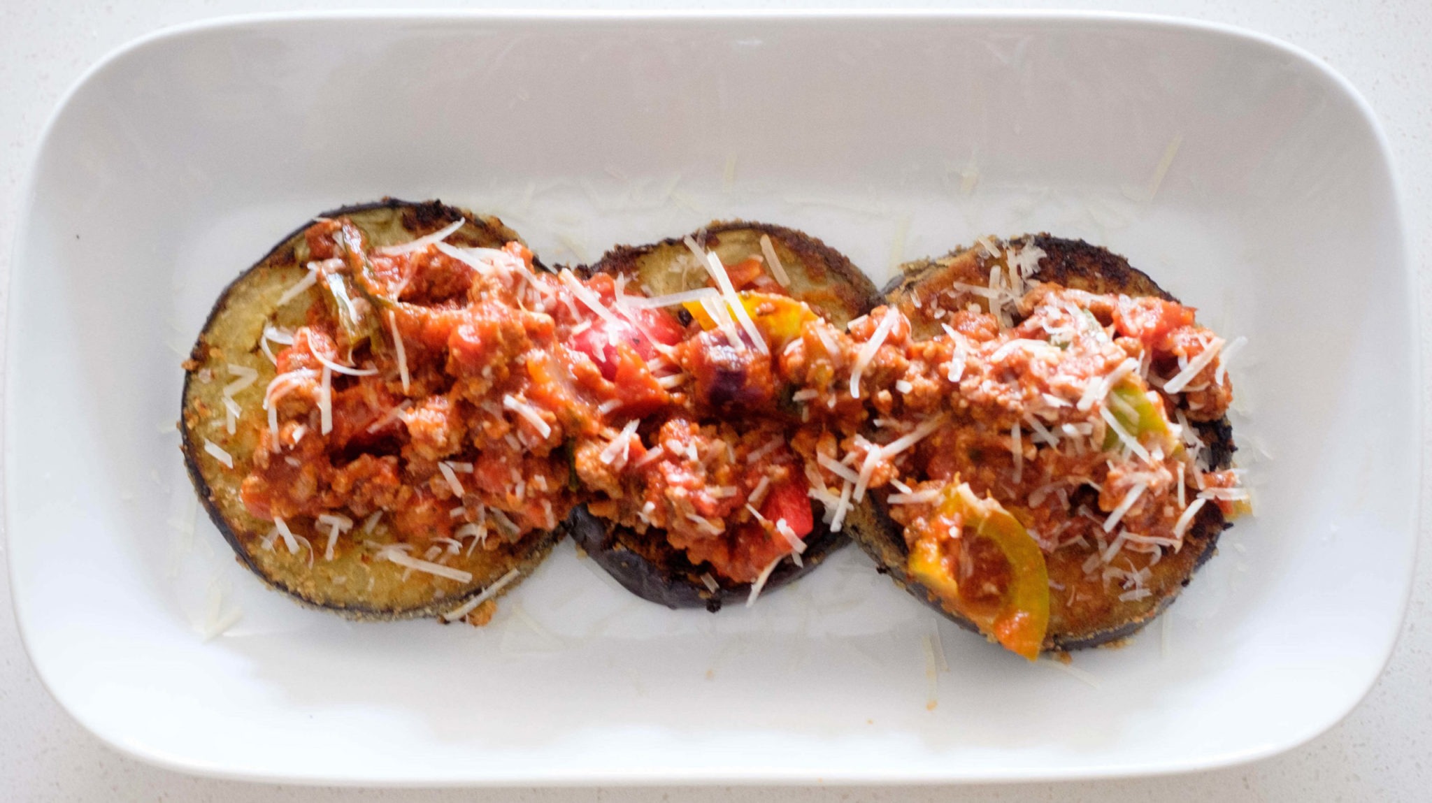 PanFried Eggplant with Meat sauce Recipe PrepYoSelf