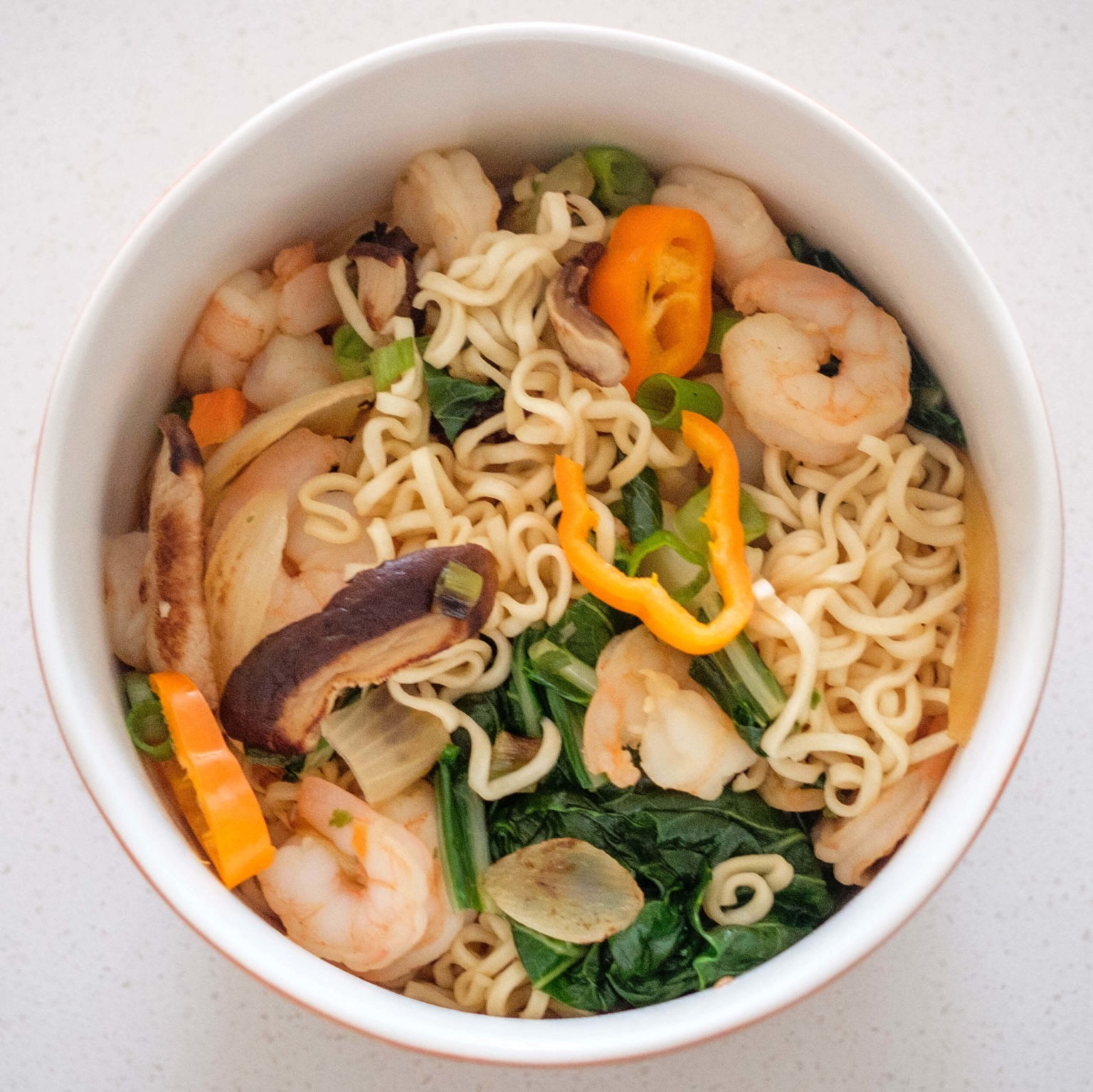 Easy Shrimp Ramen Healthy Meal Prep Recipe PrepYoSelf