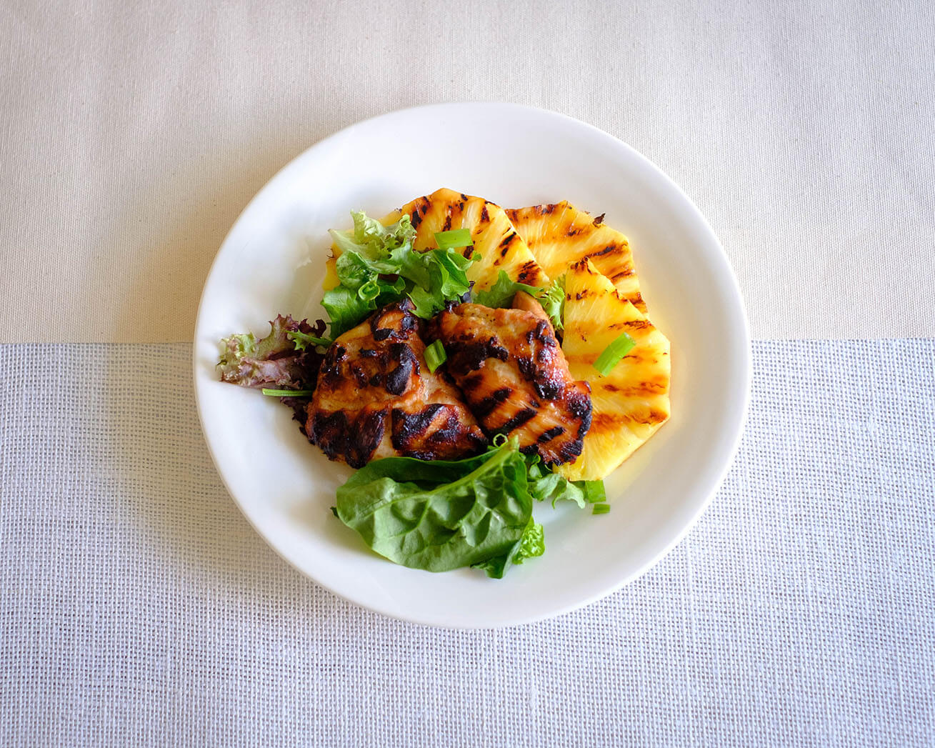 grilled pineapple and chicken
