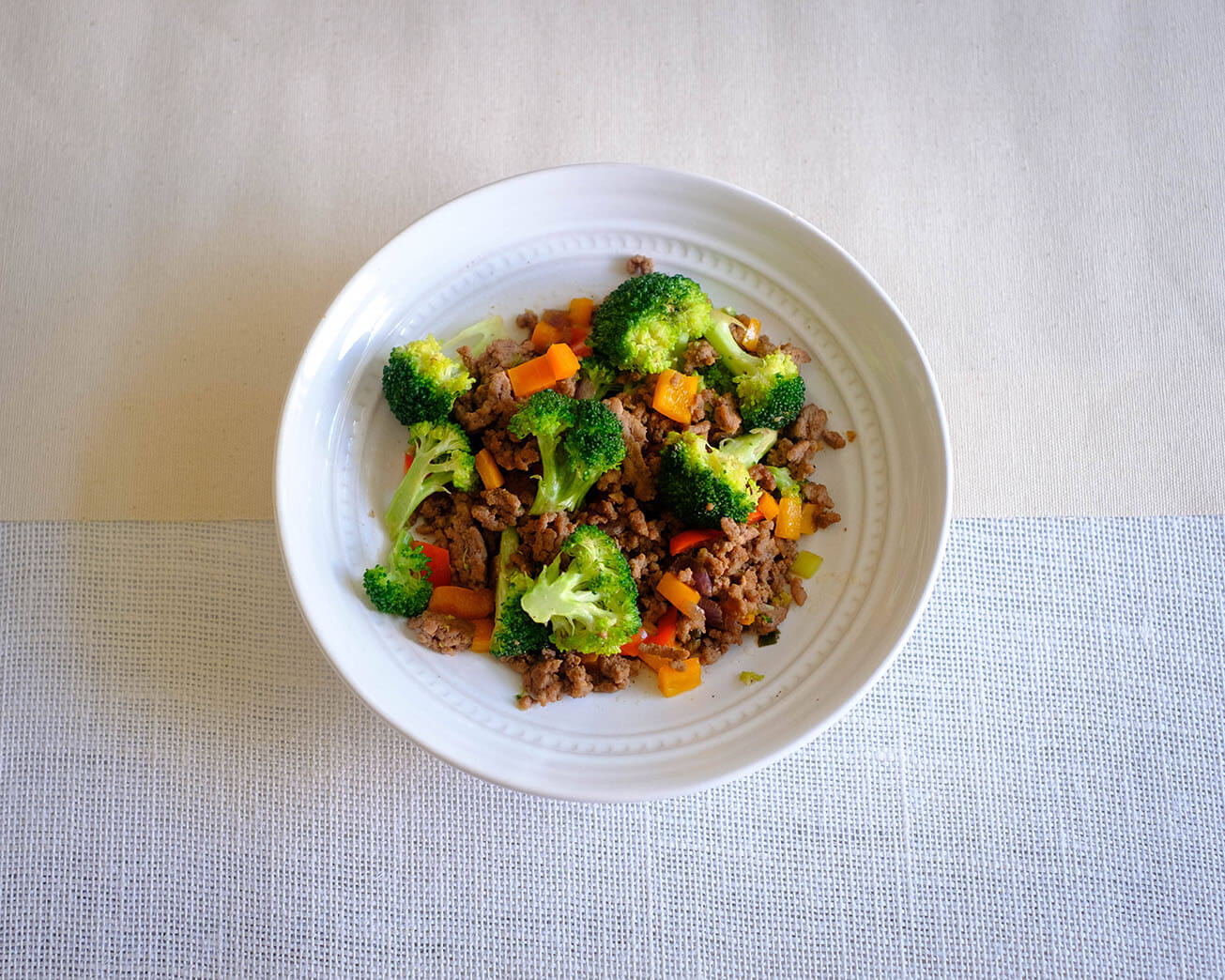 ground beef and broccoli