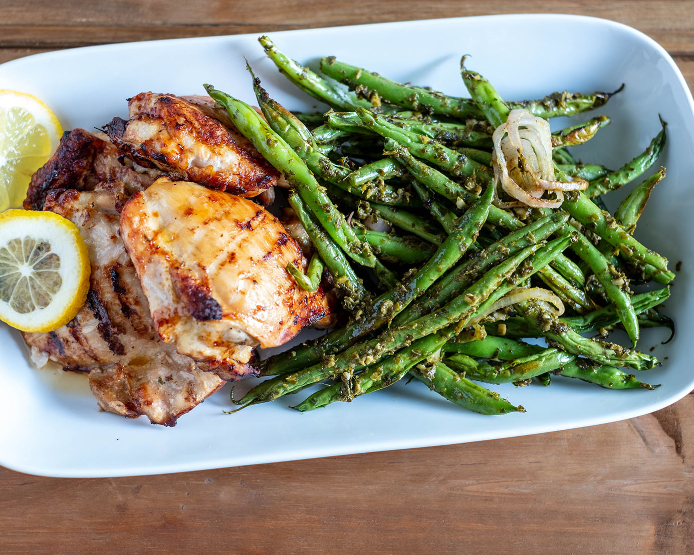 chicken and green beans