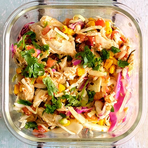 Southwest Chicken Coleslaw