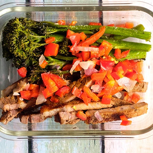 Steak with Broccolini