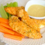 chicken tender and veggie sticks