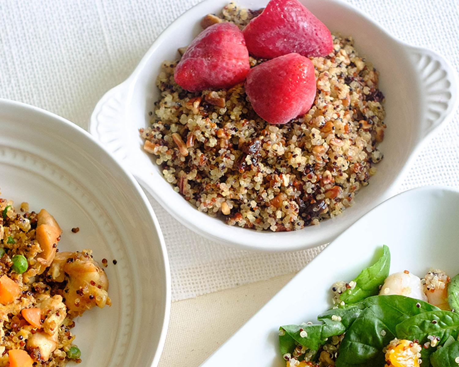 Cinnamon Toast Quinoa Crunch with Strawberries PrepYoSelf