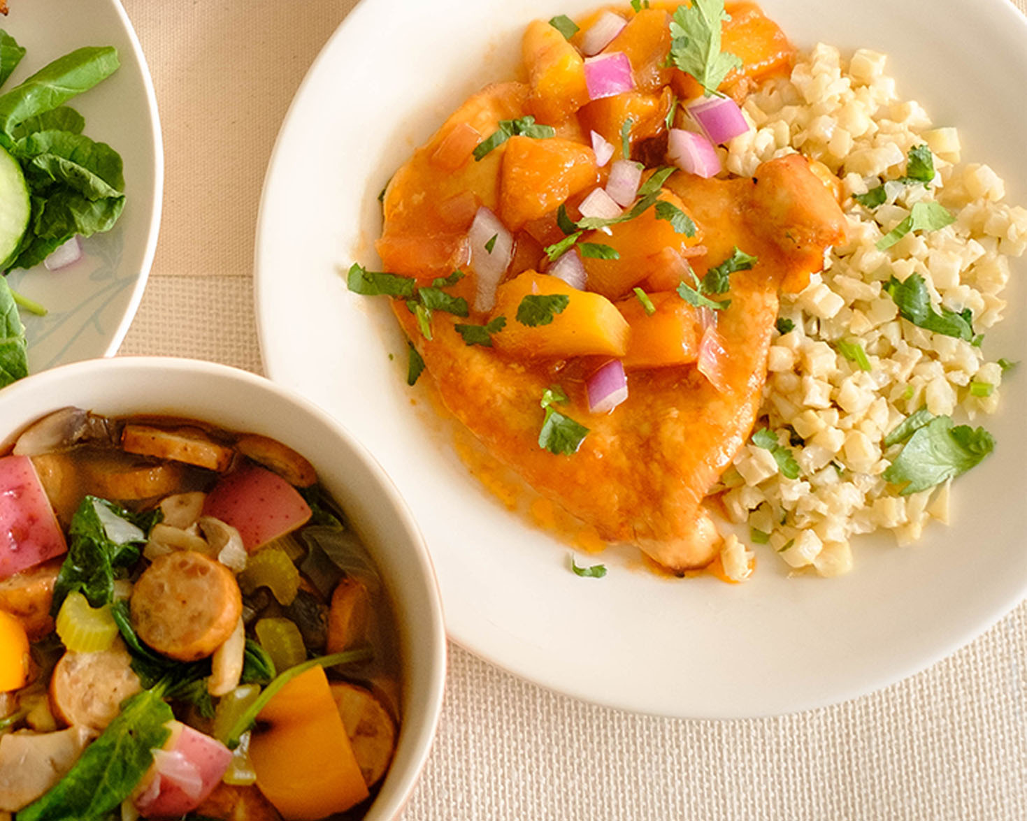 Pineapple BBQ Chicken and Cauliflower Rice PrepYoSelf