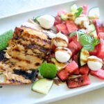 salmon and watermelon salad