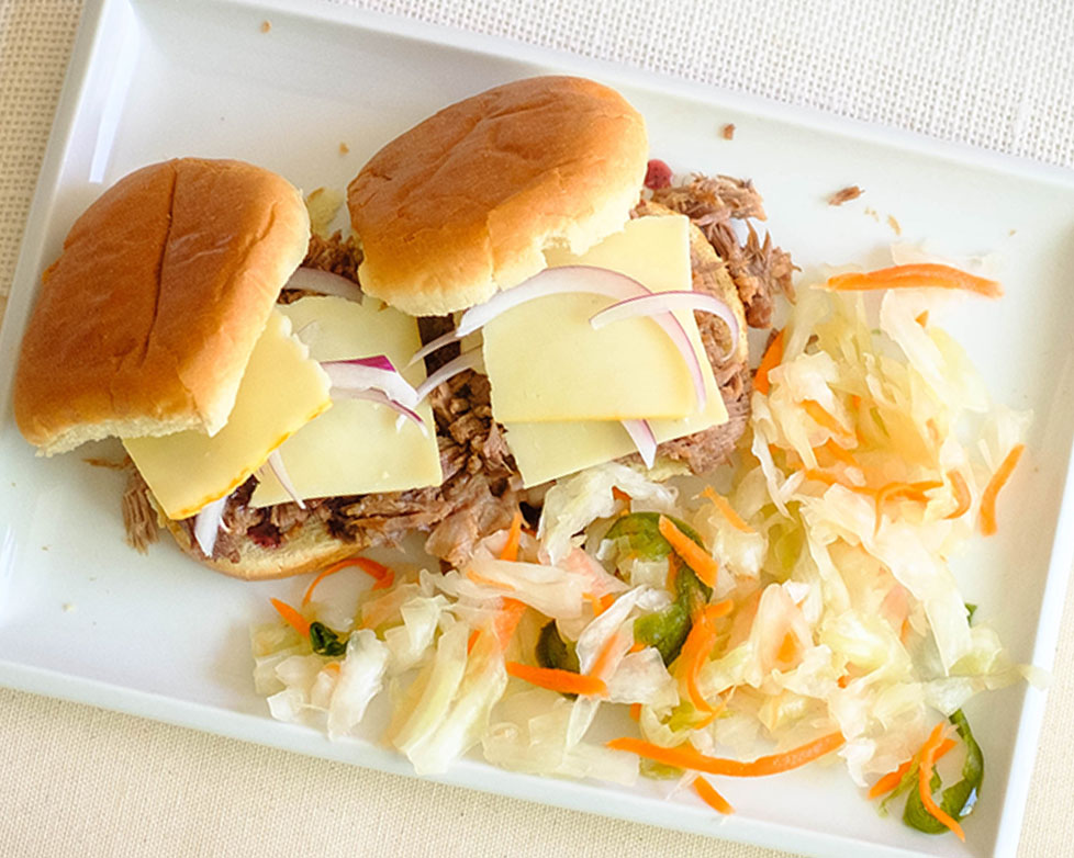 Instant Pot Chopped Beef Sliders with Coleslaw PrepYoSelf