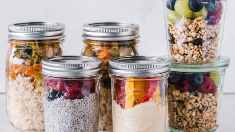 food in meal prepping hack jars