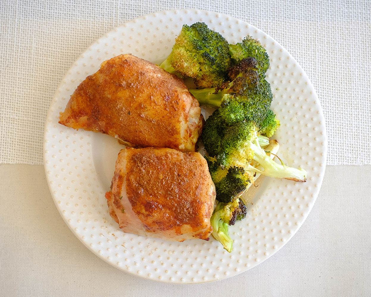 Apricot Glazed Air Fryer Chicken with Broccoli PrepYoSelf