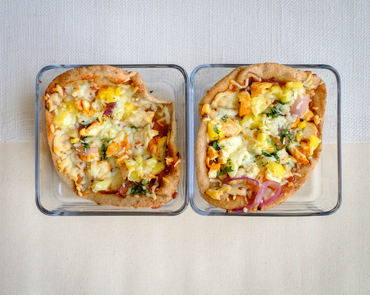 BBQ Chicken Pineapple Flatbread Pizza