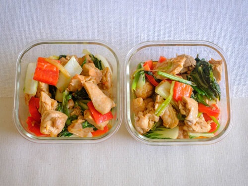 Chicken Stir Fry with Bok Choy and Bell Peppers