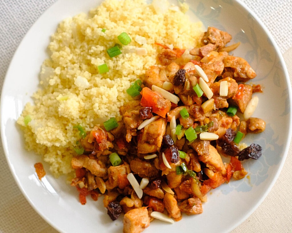 moroccan chicken with couscous