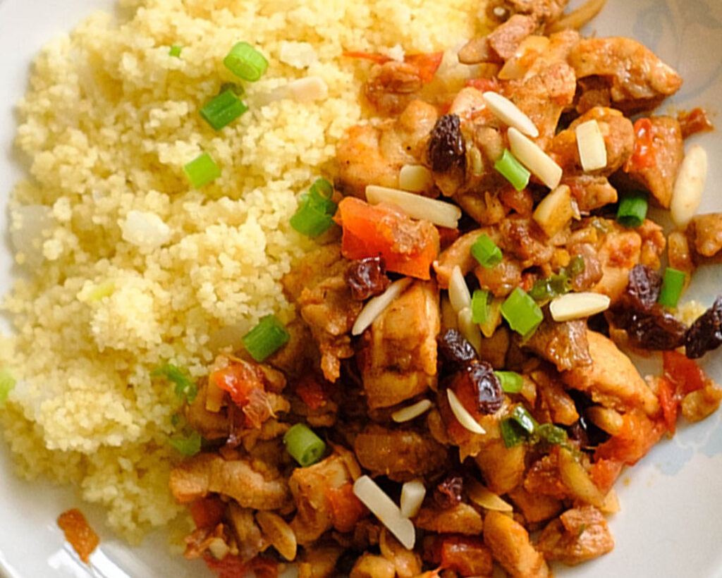 moroccan chicken with couscous