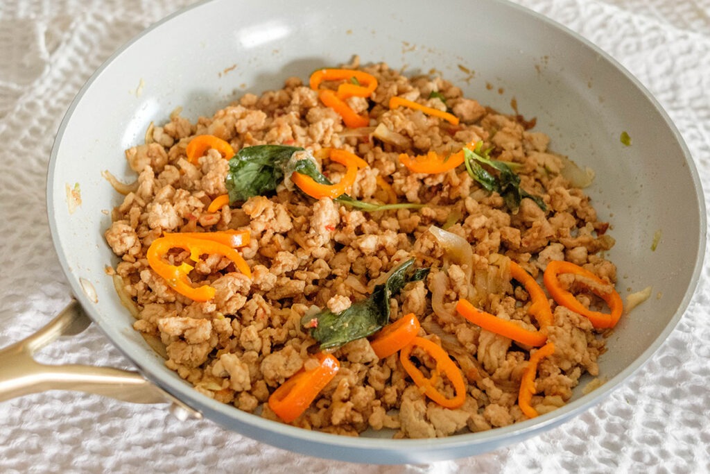 ground chicken stirfry
