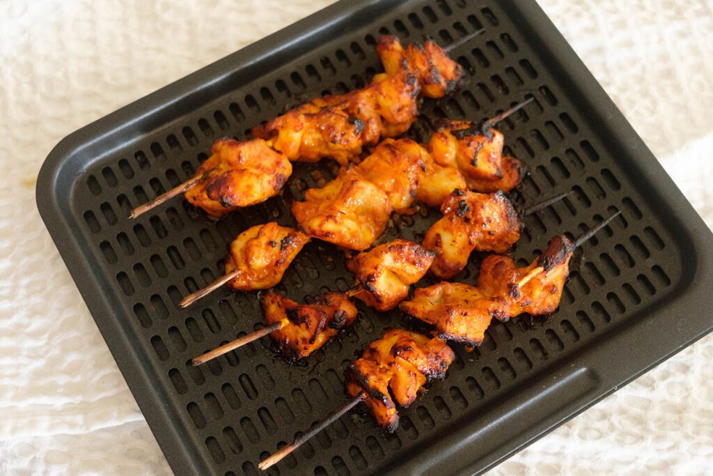 Air Fryer Chicken Curry Skewers